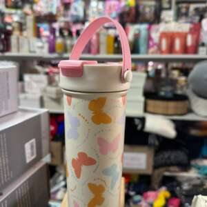 Vaso Térmico con Asa - Mariposas