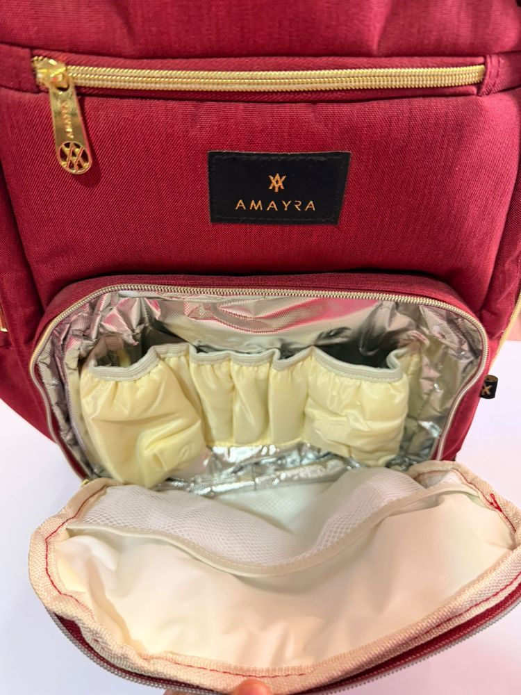 Mochila Maternal Amayra Bordó - Imagen 5