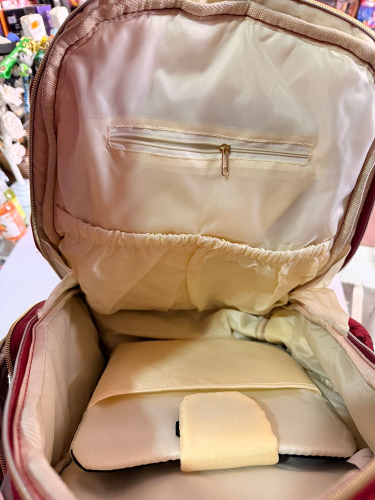 Mochila Maternal Amayra Bordó - Imagen 7