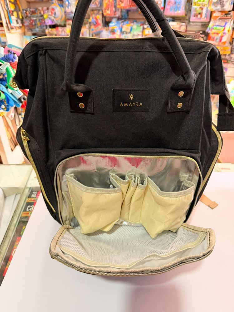 Mochila Maternal Amayra Negra - Imagen 3